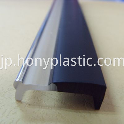 Black and clear double color